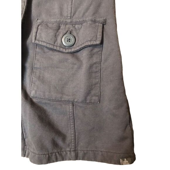 Prana Rowen Coat Knit Woven Button Up Pockets Long Jacket Gray XS - Picture 6 of 14